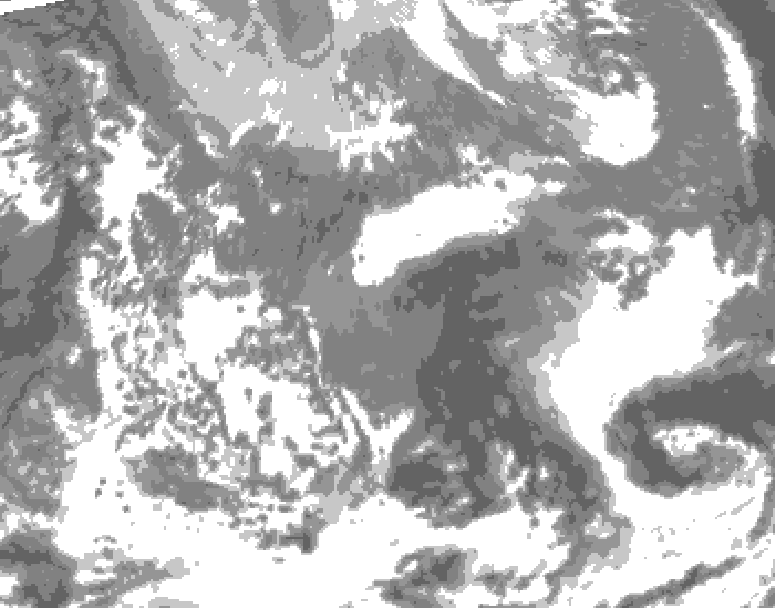 GDPS total cloud 108 hour forecast chart for Canada based on 2026/04/24 1200Z data