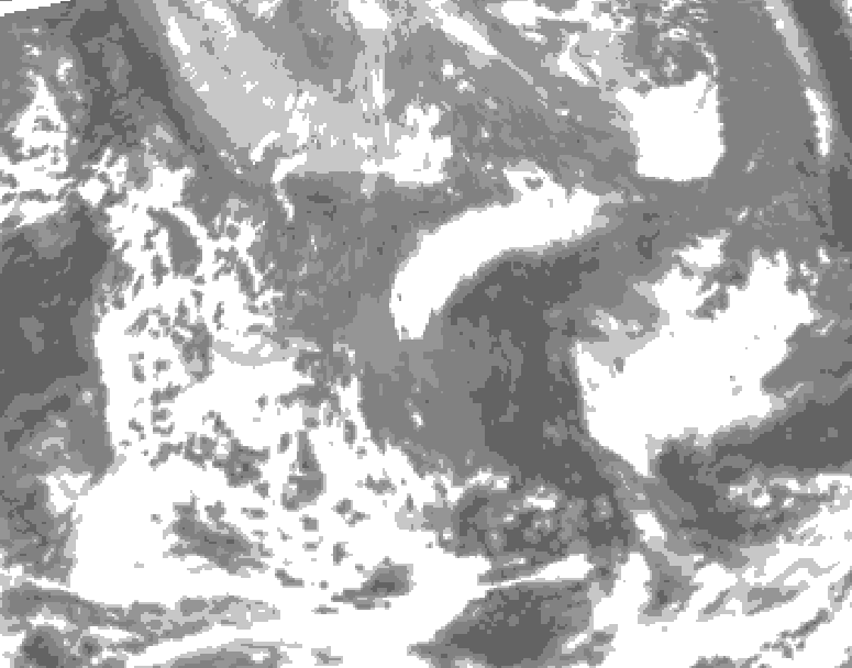 GDPS total cloud 114 hour forecast chart for Canada based on 2026/04/24 1200Z data