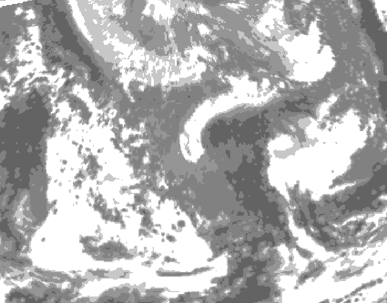 GDPS total cloud 120 hour forecast chart for Canada based on 2026/04/24 1200Z data