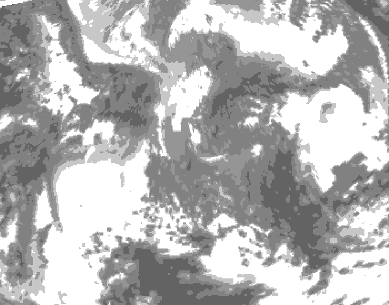 GDPS total cloud 150 hour forecast chart for Canada based on 2026/04/24 1200Z data