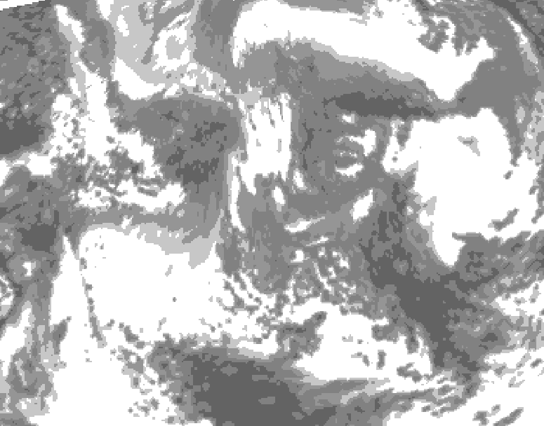 GDPS total cloud 156 hour forecast chart for Canada based on 2026/04/24 1200Z data