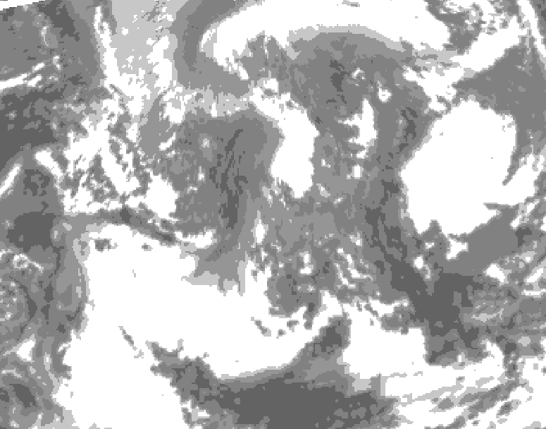 GDPS total cloud 168 hour forecast chart for Canada based on 2026/04/24 1200Z data
