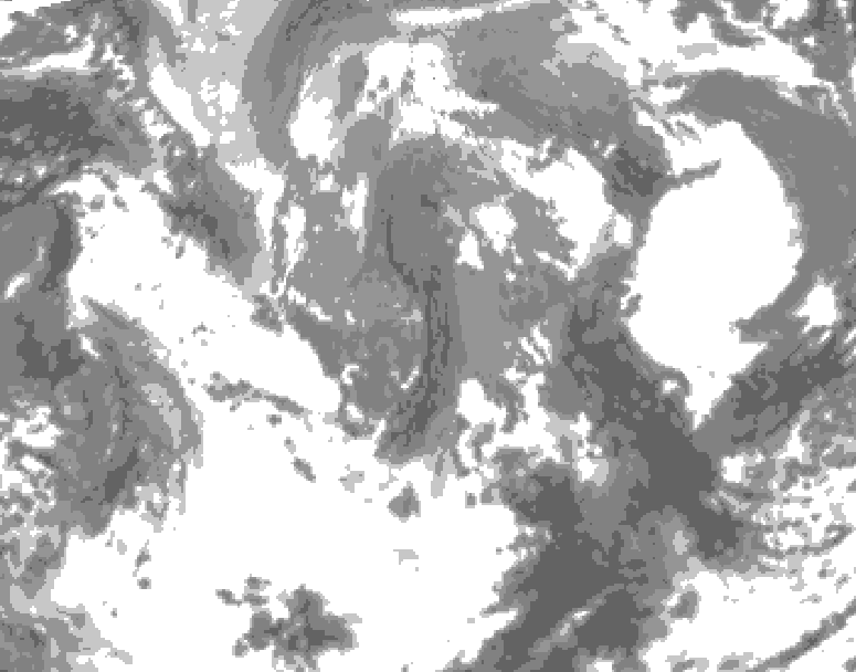 GDPS total cloud 186 hour forecast chart for Canada based on 2026/04/24 1200Z data
