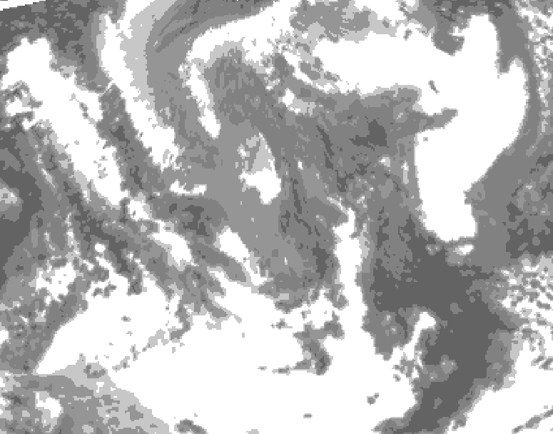 GDPS total cloud 210 hour forecast chart for Canada based on 2026/04/24 1200Z data