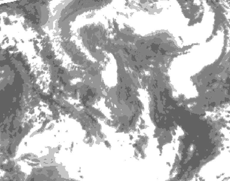 GDPS total cloud 216 hour forecast chart for Canada based on 2026/04/24 1200Z data