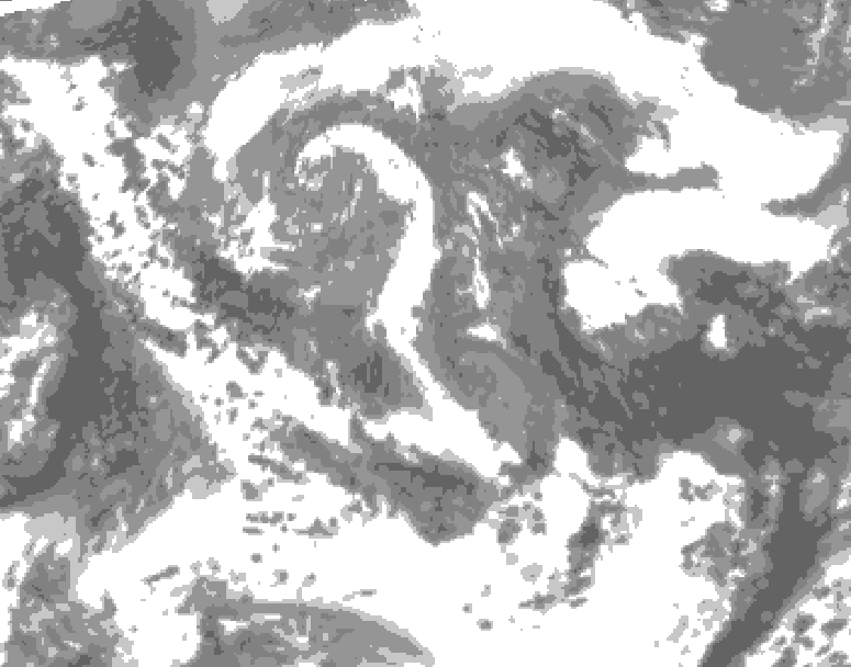 GDPS total cloud 234 hour forecast chart for Canada based on 2026/04/24 1200Z data