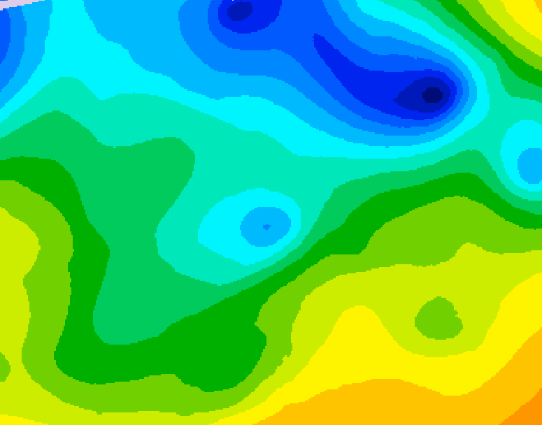GDPS 500 millibar geopotential height 060 hour forecast chart for Canada based on 2026/04/25 0000Z data