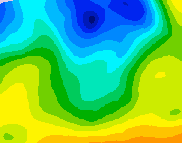 GDPS 500 millibar geopotential height 108 hour forecast chart for Canada based on 2026/04/25 0000Z data