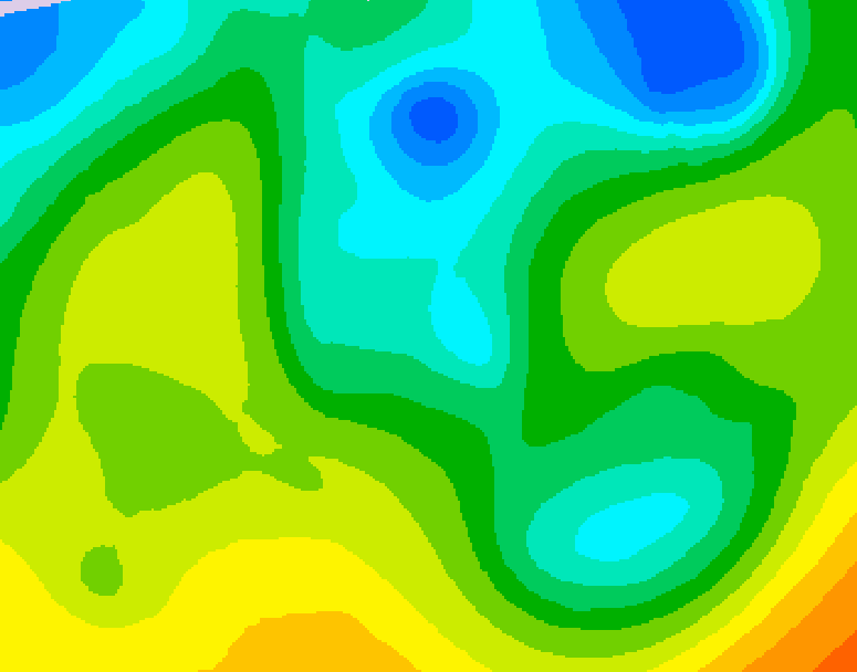 GDPS 500 millibar geopotential height 216 hour forecast chart for Canada based on 2026/04/25 0000Z data