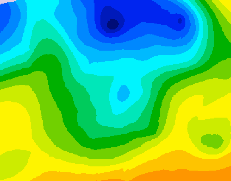 GDPS 500 millibar geopotential height 084 hour forecast chart for Canada based on 2026/04/25 1200Z data