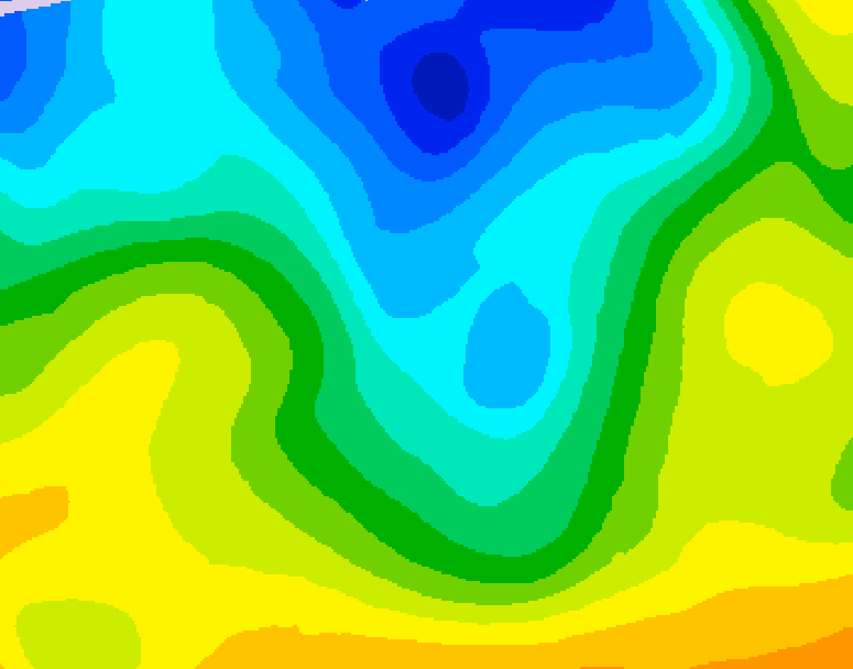 GDPS 500 millibar geopotential height 108 hour forecast chart for Canada based on 2026/04/25 1200Z data