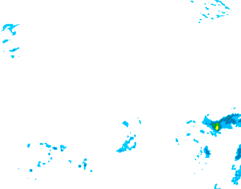 GDPS precipitation 222 hour forecast chart for Canada based on 2026/04/25 1200Z data