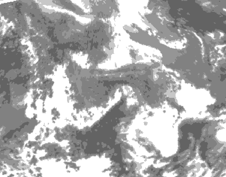 GDPS total cloud 060 hour forecast chart for Canada based on 2026/04/25 0000Z data