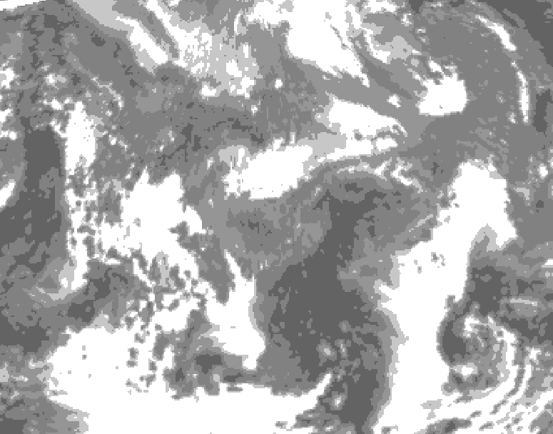 GDPS total cloud 084 hour forecast chart for Canada based on 2026/04/25 0000Z data