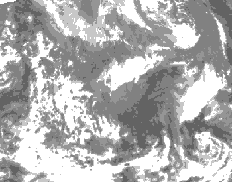GDPS total cloud 096 hour forecast chart for Canada based on 2026/04/25 0000Z data