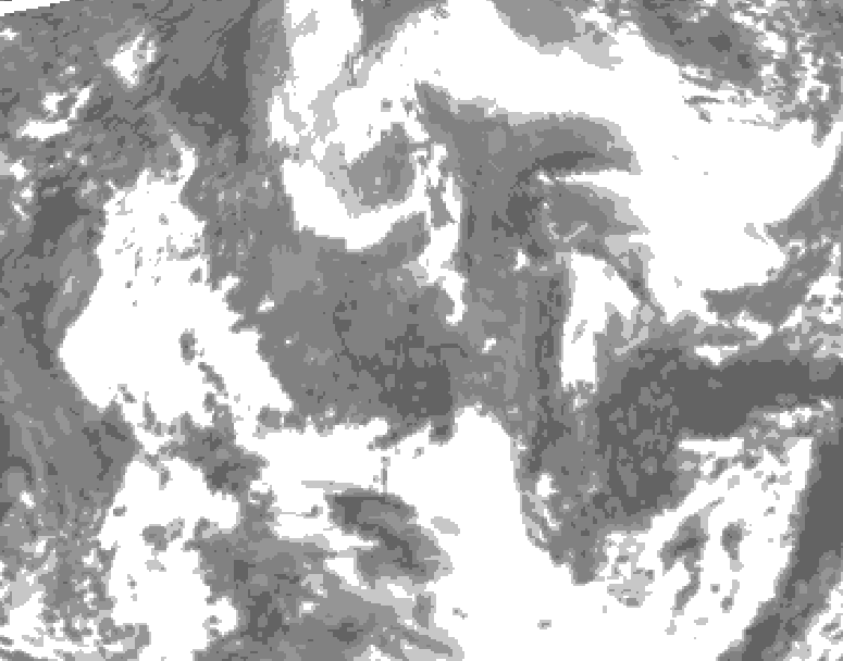 GDPS total cloud 234 hour forecast chart for Canada based on 2026/04/25 0000Z data
