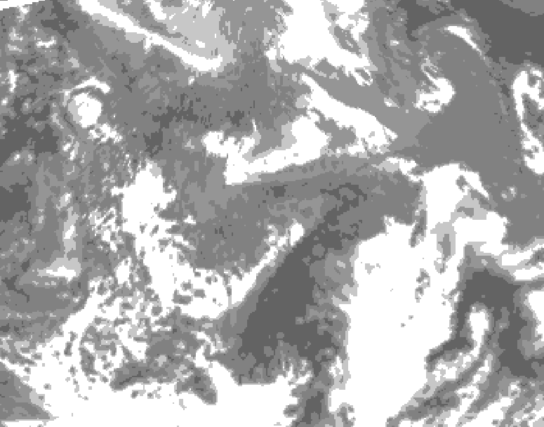 GDPS total cloud 060 hour forecast chart for Canada based on 2026/04/25 1200Z data