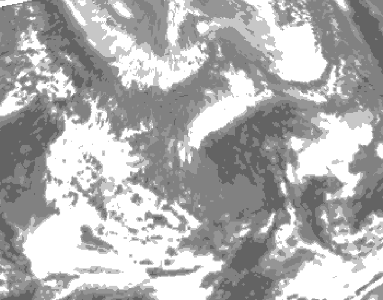 GDPS total cloud 096 hour forecast chart for Canada based on 2026/04/25 1200Z data