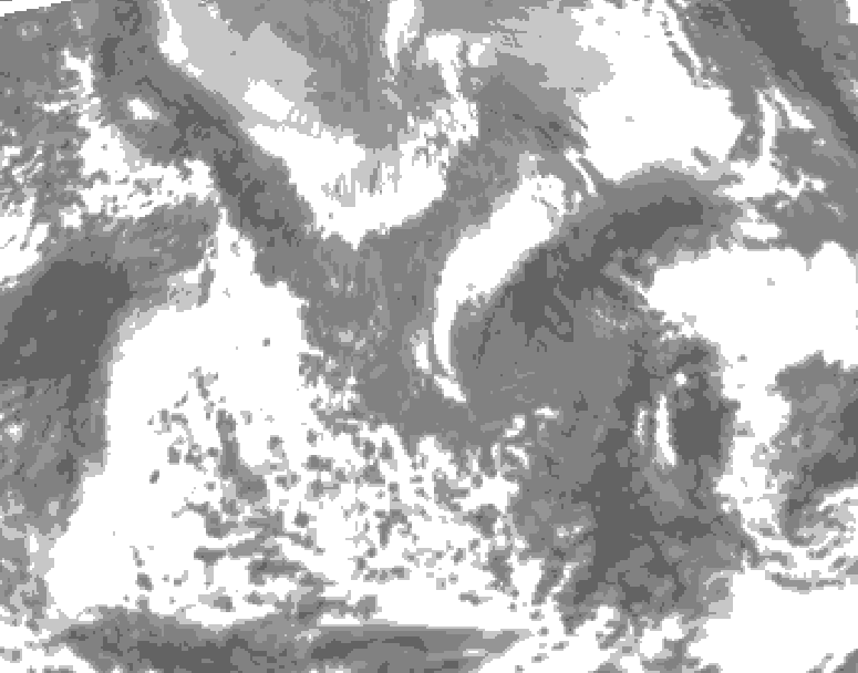 GDPS total cloud 108 hour forecast chart for Canada based on 2026/04/25 1200Z data