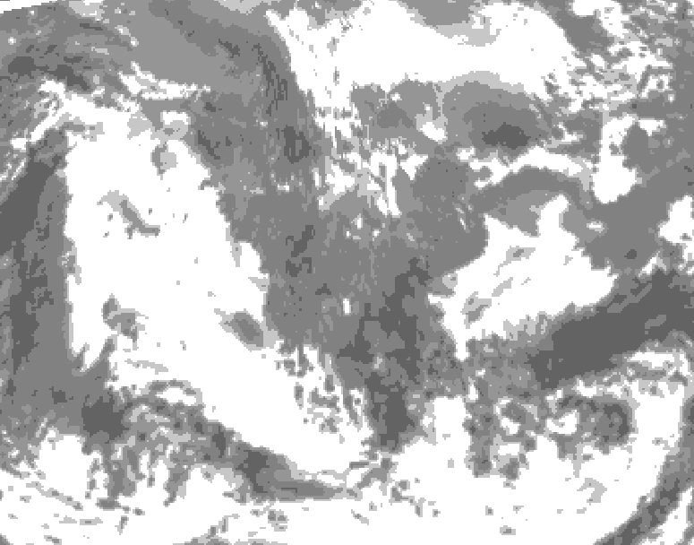 GDPS total cloud 228 hour forecast chart for Canada based on 2026/04/25 1200Z data