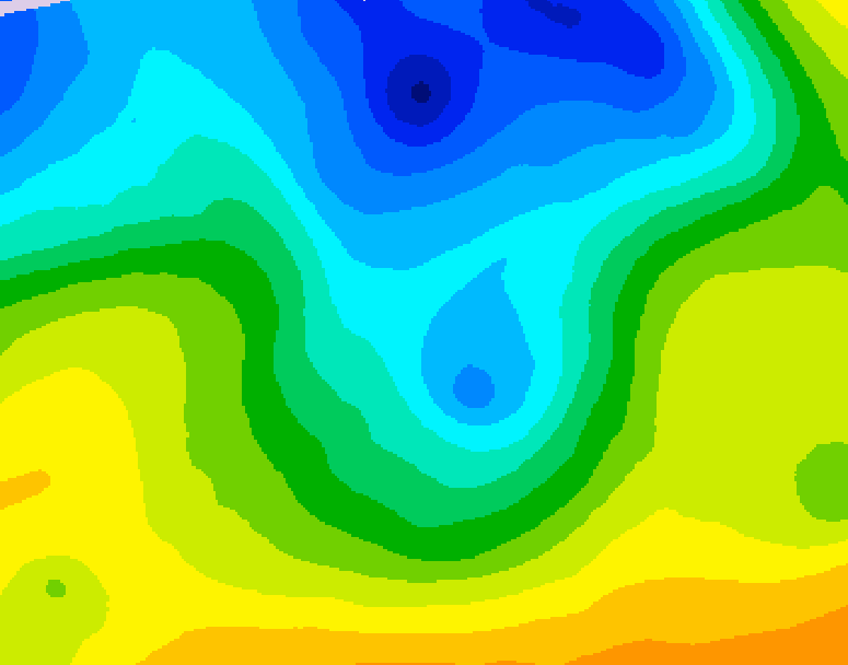 GDPS 500 millibar geopotential height 084 hour forecast chart for Canada based on 2026/04/26 0000Z data