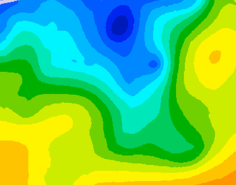 GDPS 500 millibar geopotential height 120 hour forecast chart for Canada based on 2026/04/26 0000Z data