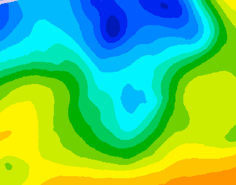 GDPS 500 millibar geopotential height 072 hour forecast chart for Canada based on 2026/04/26 1200Z data