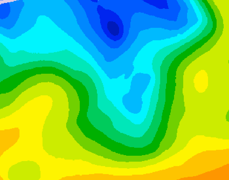 GDPS 500 millibar geopotential height 084 hour forecast chart for Canada based on 2026/04/26 1200Z data