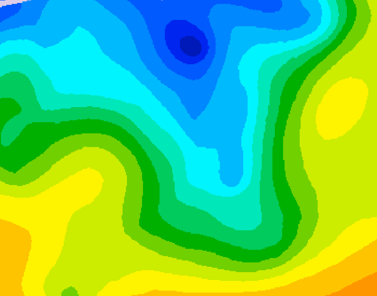 GDPS 500 millibar geopotential height 096 hour forecast chart for Canada based on 2026/04/26 1200Z data