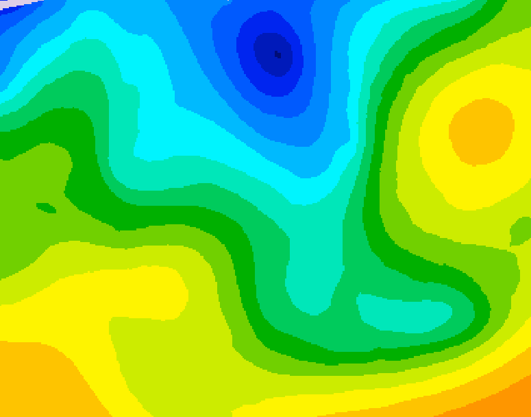 GDPS 500 millibar geopotential height 120 hour forecast chart for Canada based on 2026/04/26 1200Z data