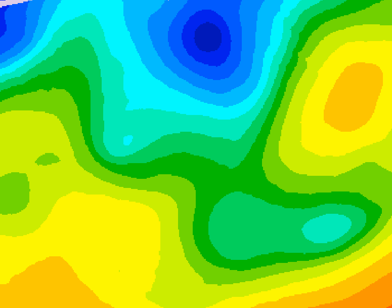 GDPS 500 millibar geopotential height 132 hour forecast chart for Canada based on 2026/04/26 1200Z data