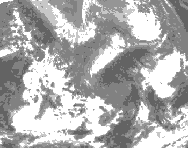 GDPS total cloud 084 hour forecast chart for Canada based on 2026/04/26 0000Z data