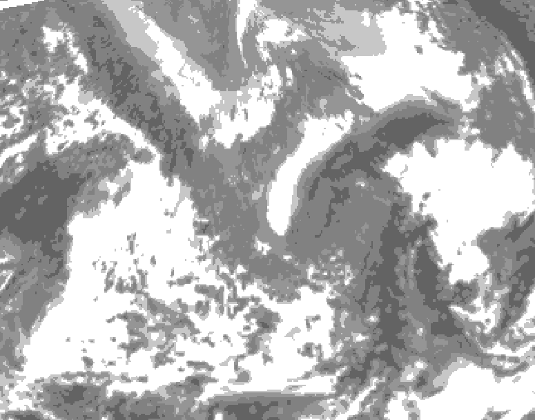 GDPS total cloud 096 hour forecast chart for Canada based on 2026/04/26 0000Z data