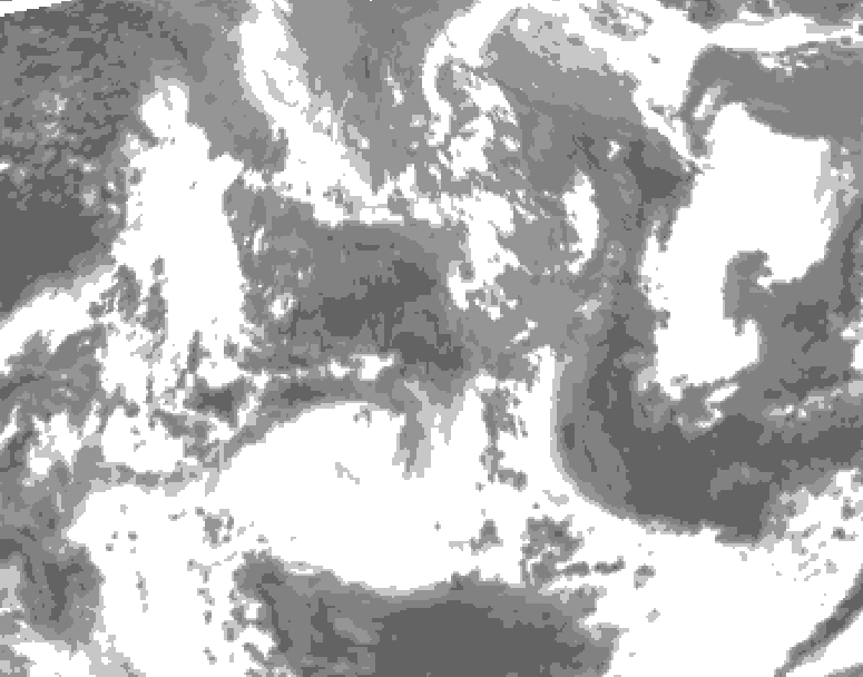 GDPS total cloud 144 hour forecast chart for Canada based on 2026/04/26 0000Z data