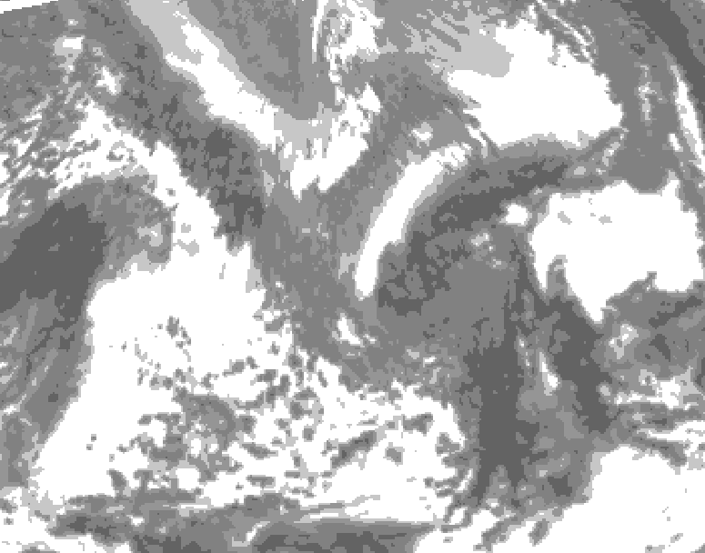 GDPS total cloud 084 hour forecast chart for Canada based on 2026/04/26 1200Z data