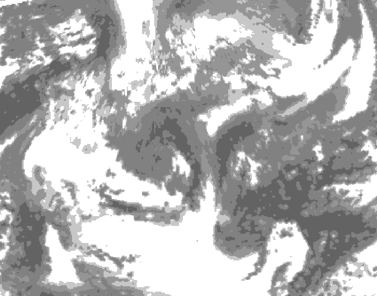 GDPS total cloud 168 hour forecast chart for Canada based on 2026/04/26 1200Z data