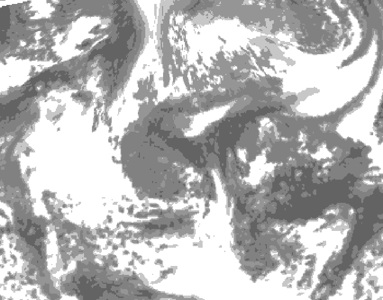 GDPS total cloud 180 hour forecast chart for Canada based on 2026/04/26 1200Z data