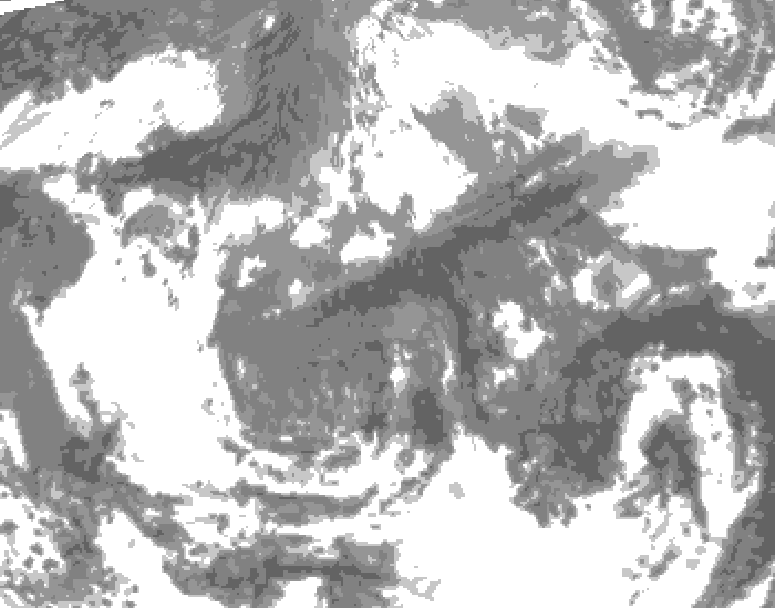 GDPS total cloud 198 hour forecast chart for Canada based on 2026/04/26 1200Z data