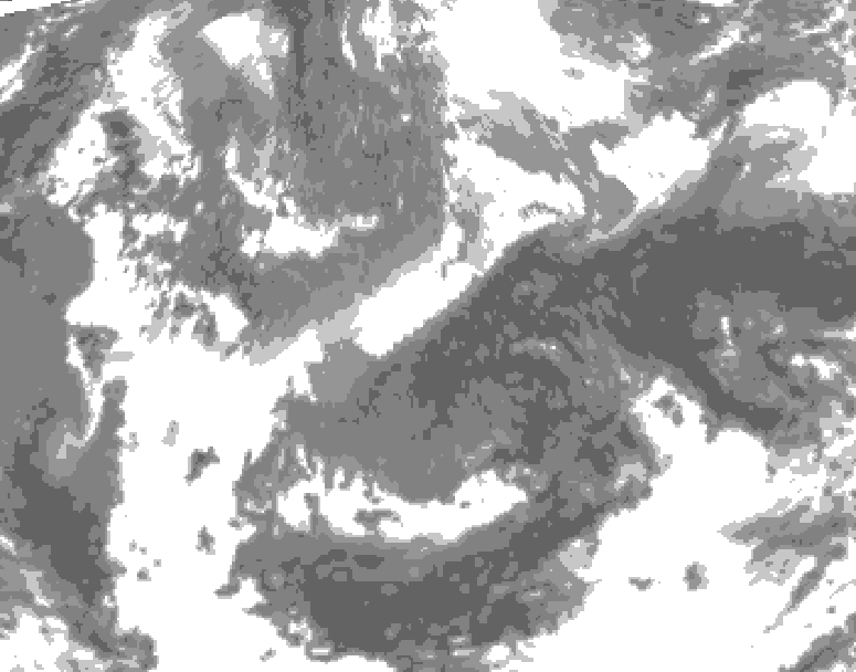 GDPS total cloud 240 hour forecast chart for Canada based on 2026/04/26 1200Z data