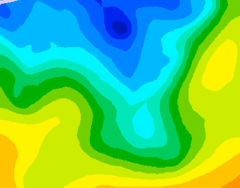 GDPS 500 millibar geopotential height 084 hour forecast chart for Canada based on 2026/04/27 0000Z data