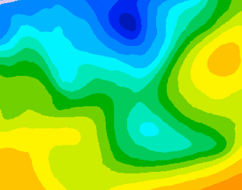 GDPS 500 millibar geopotential height 108 hour forecast chart for Canada based on 2026/04/27 0000Z data