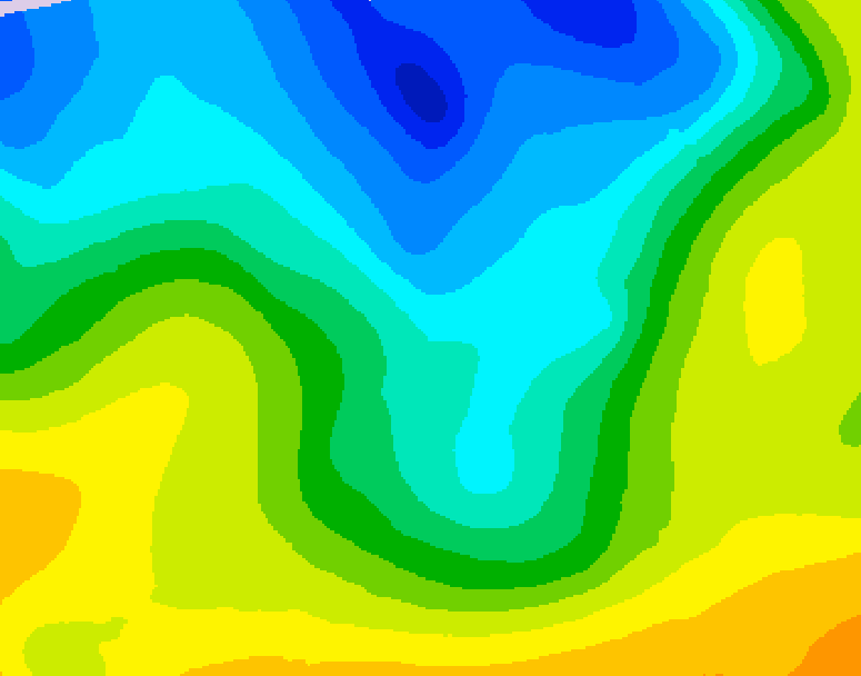 GDPS 500 millibar geopotential height 060 hour forecast chart for Canada based on 2026/04/27 1200Z data