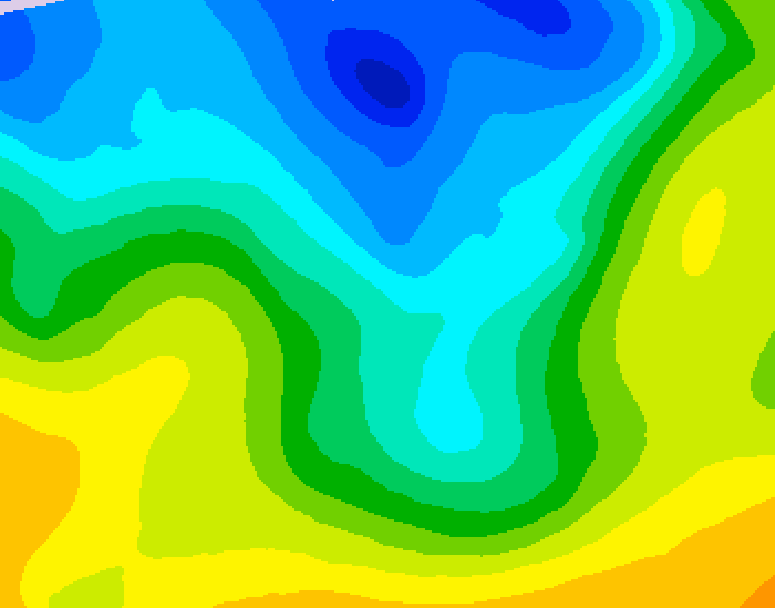 GDPS 500 millibar geopotential height 066 hour forecast chart for Canada based on 2026/04/27 1200Z data