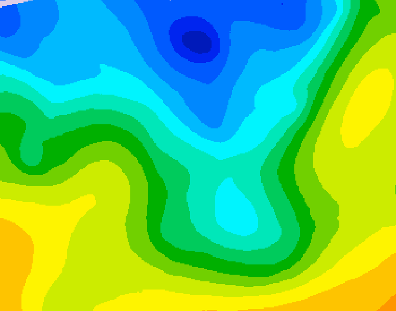 GDPS 500 millibar geopotential height 072 hour forecast chart for Canada based on 2026/04/27 1200Z data