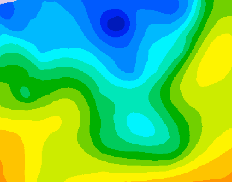 GDPS 500 millibar geopotential height 078 hour forecast chart for Canada based on 2026/04/27 1200Z data