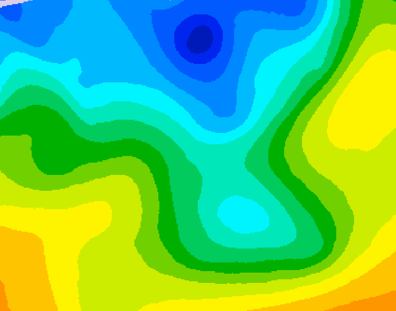 GDPS 500 millibar geopotential height 084 hour forecast chart for Canada based on 2026/04/27 1200Z data