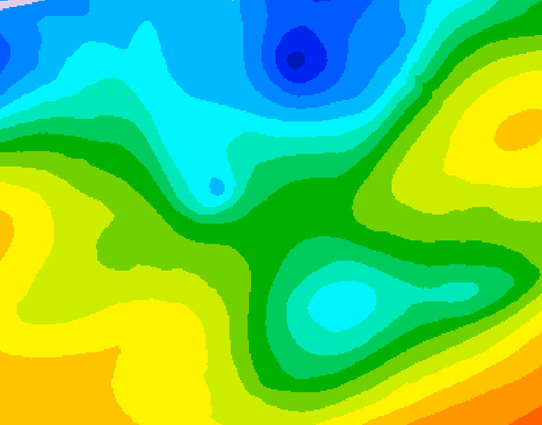 GDPS 500 millibar geopotential height 114 hour forecast chart for Canada based on 2026/04/27 1200Z data