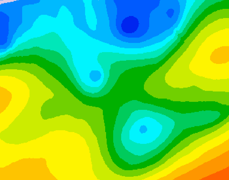 GDPS 500 millibar geopotential height 120 hour forecast chart for Canada based on 2026/04/27 1200Z data