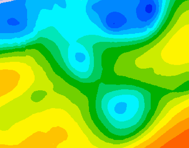 GDPS 500 millibar geopotential height 132 hour forecast chart for Canada based on 2026/04/27 1200Z data