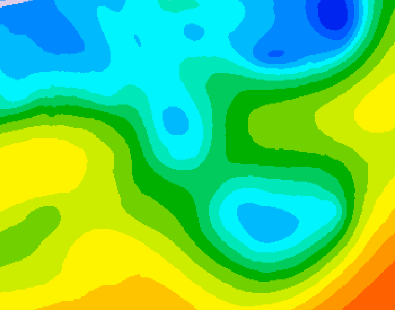 GDPS 500 millibar geopotential height 150 hour forecast chart for Canada based on 2026/04/27 1200Z data